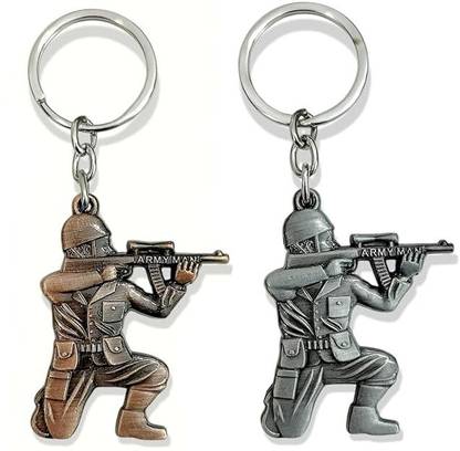 Tera13 Sol-Dier Keychain Set, Mili-tary Design Key-ring, Keyring For Car, Bike, Luggage Key Chain