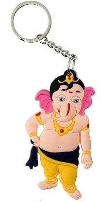 Newview Ganesh Ji Premium Keychain for Car Bike Home Keychain And Keyring Key Chain