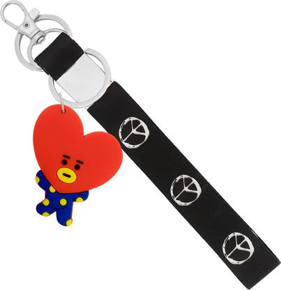 MGP FASHION Cartoon Character Fabric Tag Gift Keyring Peace symble with bt 12 Key Chain