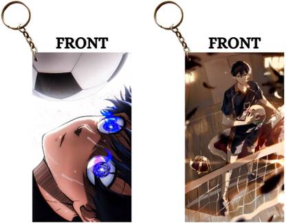 Hariyaali Enterprises LLP ISAGI BLUE EYES FOCUS X KAGEYAMA THE KING Unique Style 2 pcs Combo Key Chain