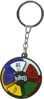 MIKADOECOM Julley Prayer Wheel Keychain | Ladakh Souvenir Metal Keyring Key Chain