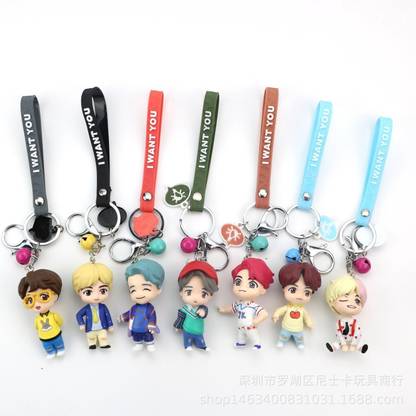 gtrp BTS Doll Keychain BTS Doll BT21 Desktop Decoration Collection Toy Fan Gift No8 Key Chain