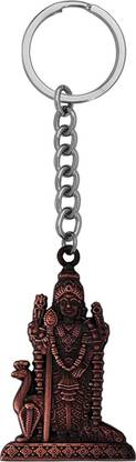 M Men Style Murugan Kartikeya Skanda Tamil Om VEL Gada Copper Keychain SKey2022304 Key Chain