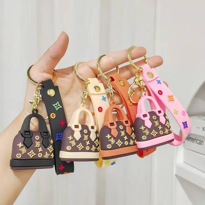 HappierYou Louis Vuitton Mini Bag Keychain | Silicone purse Keychain (Pack of 1,random col) Key Chain