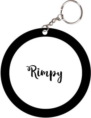 SY Gifts Rimpy Name Black Keychain Key Chain