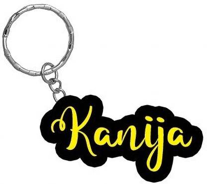 SY Gifts Kanija Name Black Yellow Name Keychain Key Chain