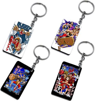 Desi Bonkers Buggy One Piece Anime Double side Printed keyholder For Car & Bike Key Chain