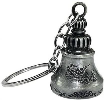 Tej Gifts Temple Bell Keyring, Guardian Bell ,Tibetan Bell keychain (Random color) Key Chain