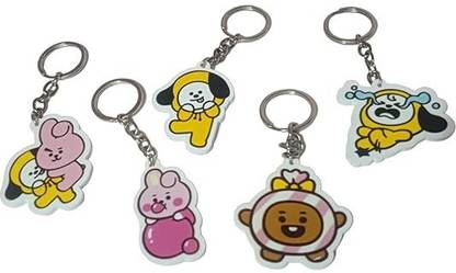 Krychain Trades Bts kpop keychain pack of 5 Key Chain