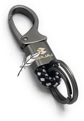 Jdp Novelty Get Anyone Random Colour of this Zinc Alloy Fob Leather Sturdy Metal Bajaj Key Chain