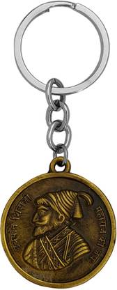 M Men Style Double Side Chhatrapati Shivaji Maharaj ki Jay KeyringSkey202274 Key Chain