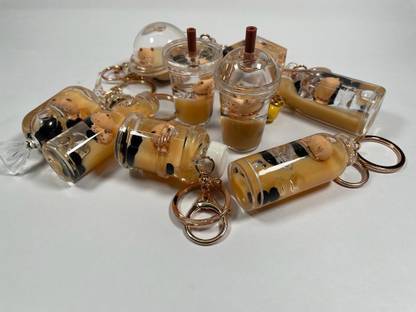 Untreasured Bubble Tea / Boba Keychain Key Chain