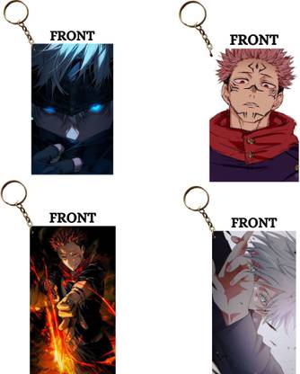 Hariyaali Enterprises LLP Jujutsu Kaisen GOJO AND SUKUNA BEST Unique Style 4 pcs Combo Key Chain