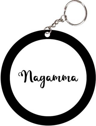 SY Gifts Nagamma Name Black Keychain Key Chain