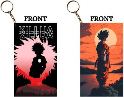 Hariyaali Enterprises LLP KILLUA POSE X GOKU SUNSET POSE Unique Style 2 pcs Combo Key Chain