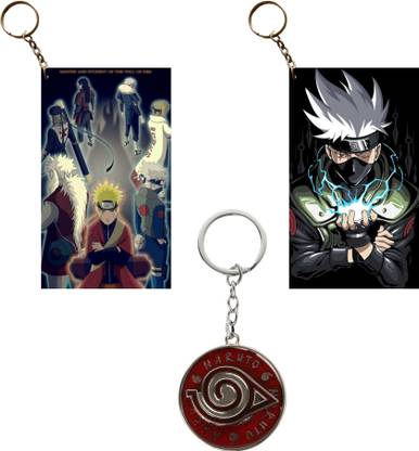 Hariyaali Enterprises LLP Naruto THE HOKAGES COLLAB OF LEAF VILLAGE Spinning Unique Style 3 pcs Combo Key Chain