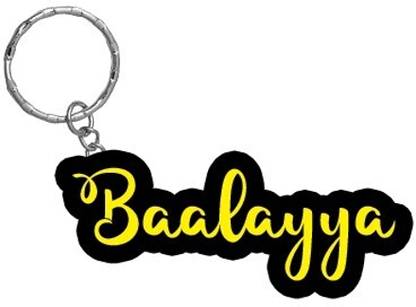 SY Gifts Baalayya Name Black Yellow Name Keychain Key Chain