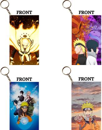 Hariyaali Enterprises LLP Naruto NARUTO SASUKE RIVALRY ON THE TOP Unique Style 4 pcs Combo Key Chain