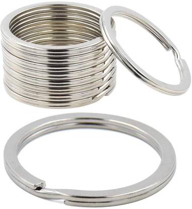 DIY Crafts Small Stainless Steel Key Rings Bulk Split Keychain Rings for Keys Organization Key Chain