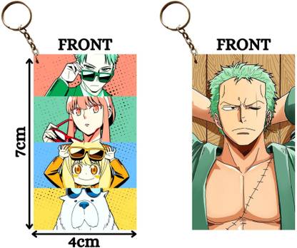 Hariyaali Enterprises LLP ANYA AND FAMILY X ZORO SLEEPING Unique Style 2 pcs Combo Key Chain