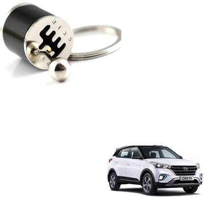 SEMAPHORE Gear Box Six-speed Manual Transmission Lever Keyring Black For Hyundai Creta Key Chain
