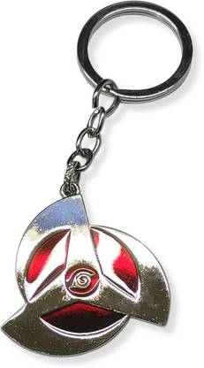 RV Mart Anime Naruto Hatake Kakashi Logo Flat Metal Keychain Key Chain Car Bike Key Ring Key Chain