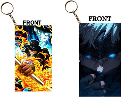 Hariyaali Enterprises LLP SABO FIRE × GOJO EYES GLOW Unique Style 2 pcs Combo Key Chain