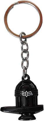Deethyas Fashion Lord Shiva Lingam Adiyogi Bholenath Double Side same View Metal Key Chain