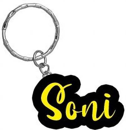 SY Gifts Soni Name Black Yellow Name Keychain Key Chain