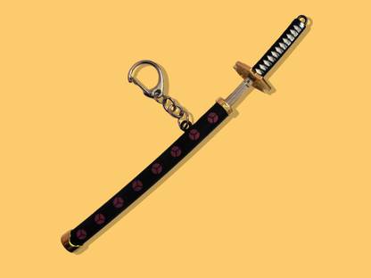 trisha enterprises Black Katana Keychain | Stylish Collectible Gift for Boys & Girls | Key Chain