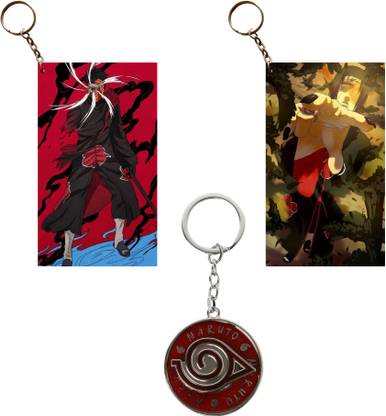 Hariyaali Enterprises LLP Naruto OBITO AND ITACHI UCHIHA SHOWING JUTSU Spinning Unique Style 3 pcs Combo Key Chain