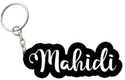 SY Gifts Mahidi Black White Name Keychain Key Chain