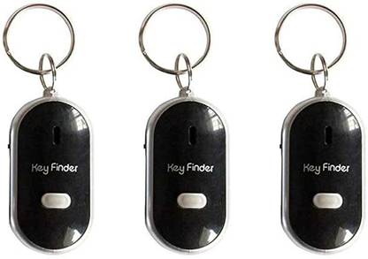 EarthlyProducts Bluetooth Key Finder, Smart GPS Tracker for Keys and Wallets (Pack-3) Key Chain