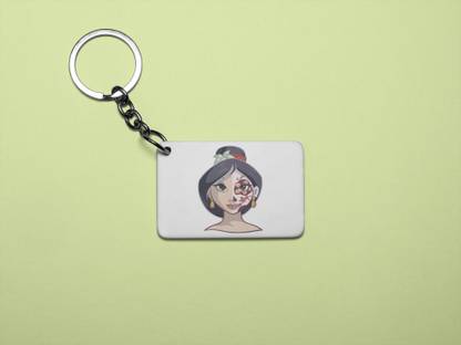 REVAMAN Mulan face - Printed acrylic animated Keychain(Pack Of 2) Key Chain