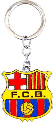 KARBD FC Barcelona Football Club Logo Flag Collectibles Merchandise Metallic Key Ring Key Chain