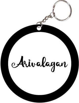 SY Gifts Arivalagan Name Black Keychain Key Chain