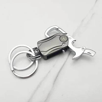 Wallsenterprise 5 in 1 Keychains Car Keys, Stylish 360 Degree Rotation Key Chains Key Chain