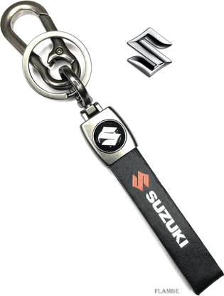 FLAMBE Suzuki Car & Bike Keychain premium Stainless steel Metal finish Key Chain
