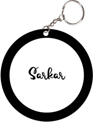 SY Gifts Sarkar Name Black Keychain Key Chain