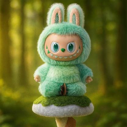 VitaBloom Labubu Doll – Original Soft Plush Toy with Signature Mischievous Smile Key Chain Key Chain
