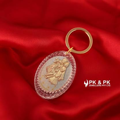 Pk & Pk Jewellers Exquisite 24KT Gold Keychain: Crafted from 24KT pure gold 999 foil Key Chain