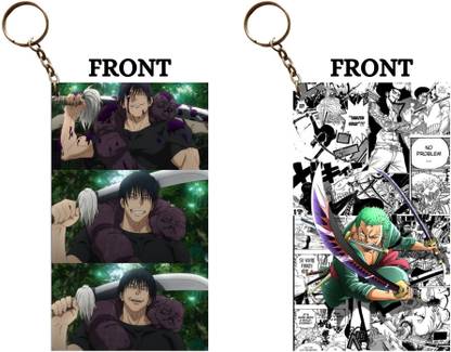 Hariyaali Enterprises LLP TOJI FUSHIGURO X ZORO STRAIGHT FROM MANGA Unique Style 2 pcs Combo Key Chain