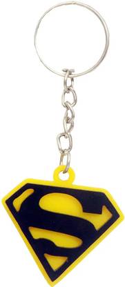 savytronics Acrylic Superman Logo Keychain For Car And bike Key Chain