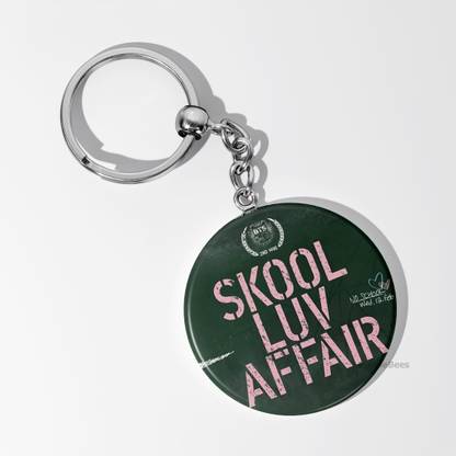 PurpleBees BTS SKOOL LUV AFFAIR keychain for BTS k-pop fan merch gift Metal 58mm Key Chain
