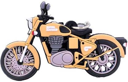 ROYAL ENFIELD keychain RE Bike design both sided rubber Key Chain