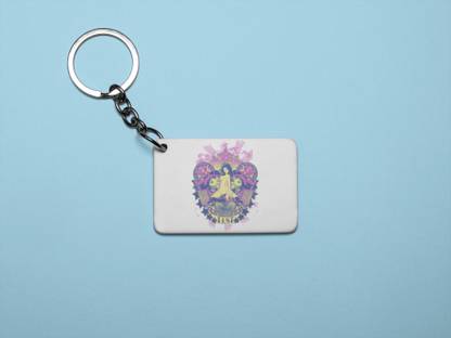 Nidhii Sales 3 stars, 2 eyeballs moving - Printed animated Keychain(Pack Of 2) Key Chain