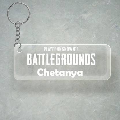SY Gifts PUBG Design With Chetanya Name Key Chain