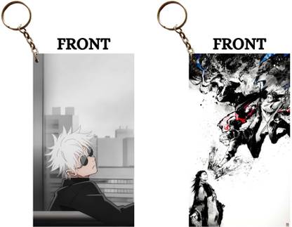 Hariyaali Enterprises LLP Jujutsu Kaisen GOJO GETO THE FRIENDS WE NEED Unique Style 2 pcs Combo Key Chain