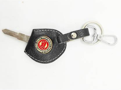 Jdp Novelty Duplicate Key Make For royalenfieldBike with Keychain Material Leather Key Chain