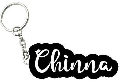 SY Gifts Chinna Black White Name Keychain Key Chain